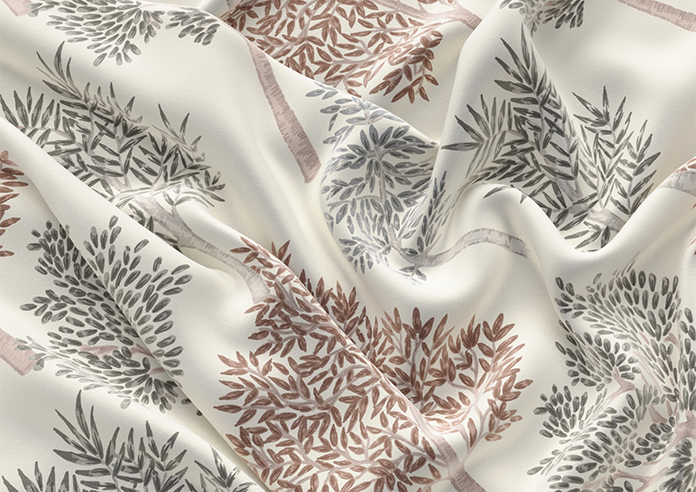 Coppice Faux Silk, Ginger - Motorised Roman Blind - Image 4